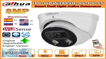 Dahua 8MP Camera IPC HDW3849H AS PV S5 Series Smart Dual Light Active Deterrence Fixed focal