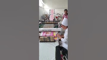 Automatic loop handle plastic diaper bag cutting machine in Uzbekistan