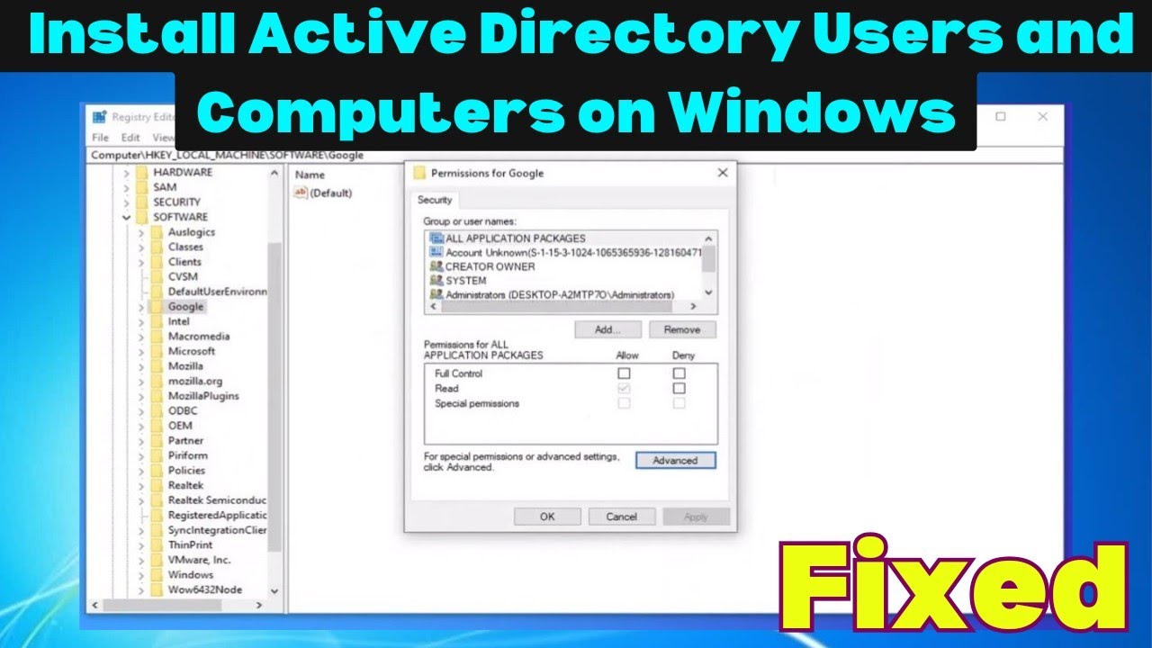 How To Install Active Directory Users and Computers on Windows || 2023 ...
