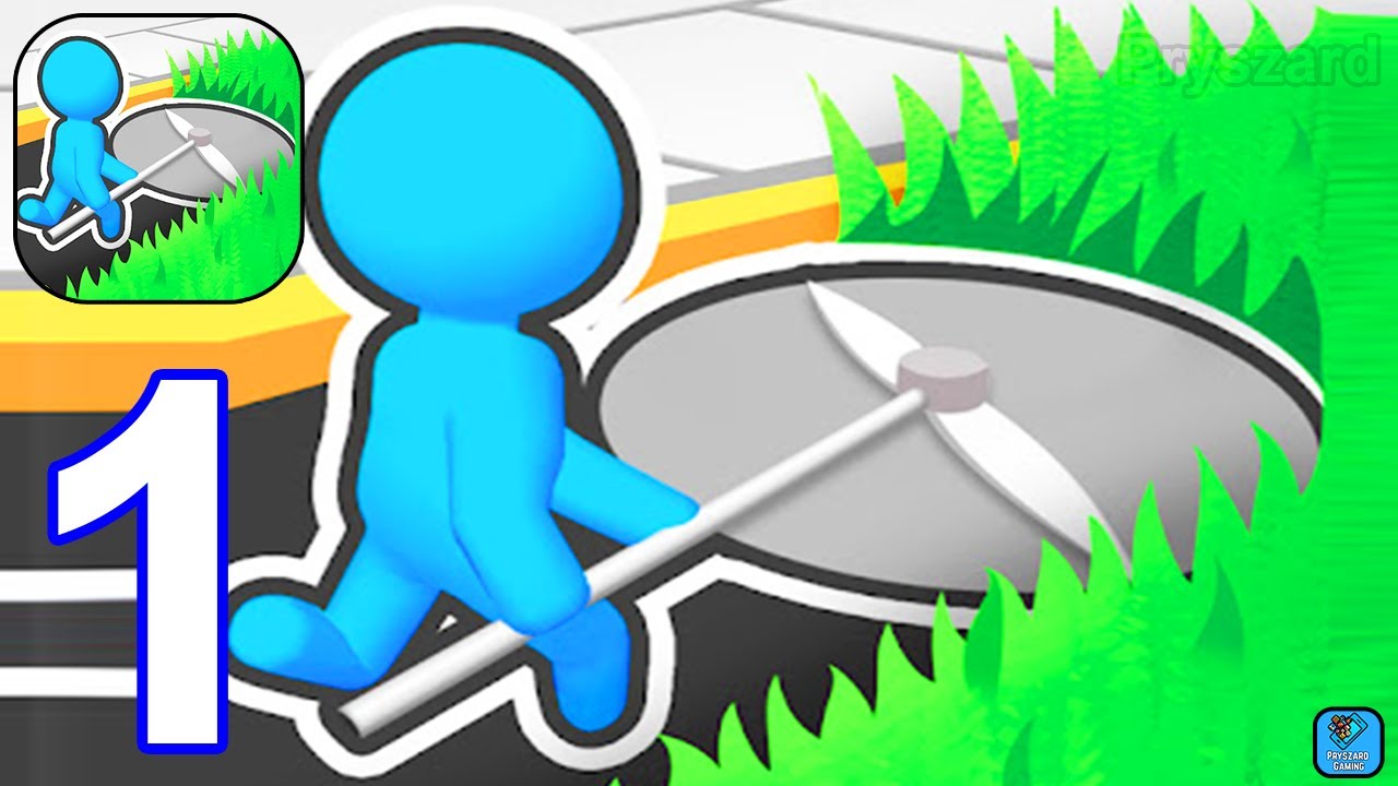 Strimmer Master - Gameplay Walkthrough Part 1 Level 1-11 (iOS,Android Gameplay)