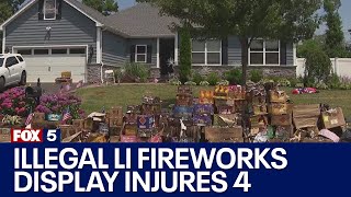 Illegal Long Island fireworks display injures 4