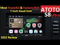 Atoto s8 ultra  2023 most powerful and feature packed 7 inch android head unit  360 parking 