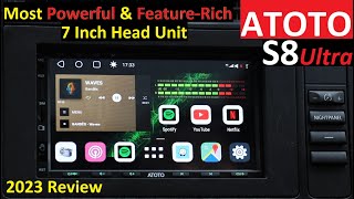 ATOTO S8 Ultra - 2023 Most Powerful and Feature Packed 7 inch Android Head Unit - 360 Parking -