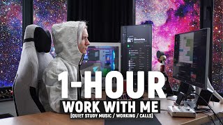 Study With Me [1-Hour Quiet Study Music 🎵]  study, work, motivation