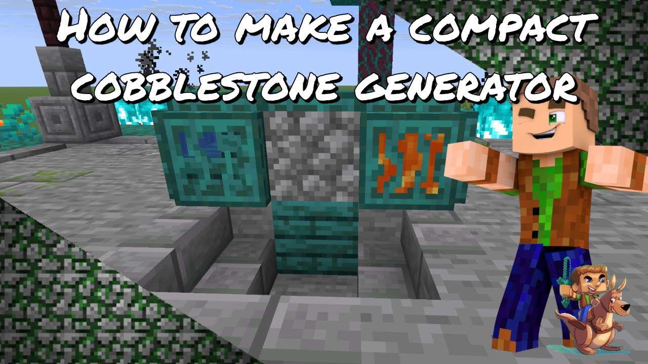 How to make a Compact Cobblestone Generator!! Gob’s Quickies -Minecraft ...