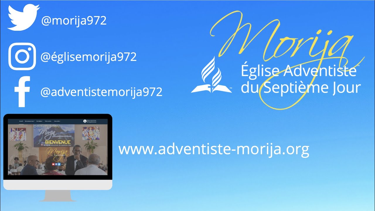 Bande annonce des médias sociaux de l'église adventiste Morija YouTube