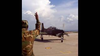 El Poderoso Tucano de la Fuerza Aérea Hondureña Comenzando Taxeo en Palmerola #aviacion #militar