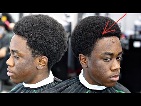FULL LENGTH LINE UP RESTORATION* HAIRCUT TUTORIAL: AFRO MID TAPER