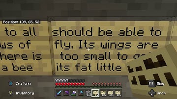 Making the entire bee movie script with signs in Minecraft