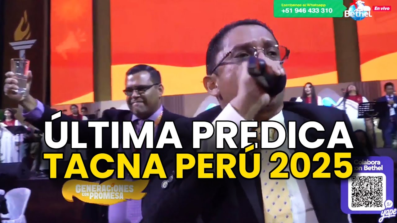 😭🔥Esta Predica Te Hará Llorar😭| La Promesa Para Una Generación Con Propósito | CNJ TACNA PERÚ 2025