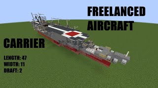 Minecraft : Freelanced Aircraft Carrier Tutorial