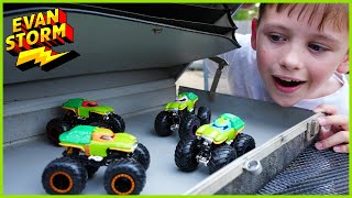 Evan Storm Found Hot Wheels Monster Trucks Inside A Locked Briefcase Exploring Abandoned Tunnel