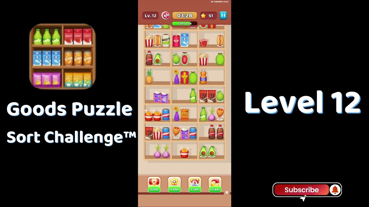 Goods Puzzle Sort Challenge Level 12 Walkthrough 📦 | Sorting Puzzle Game | Tips & Tricks | Go Answer