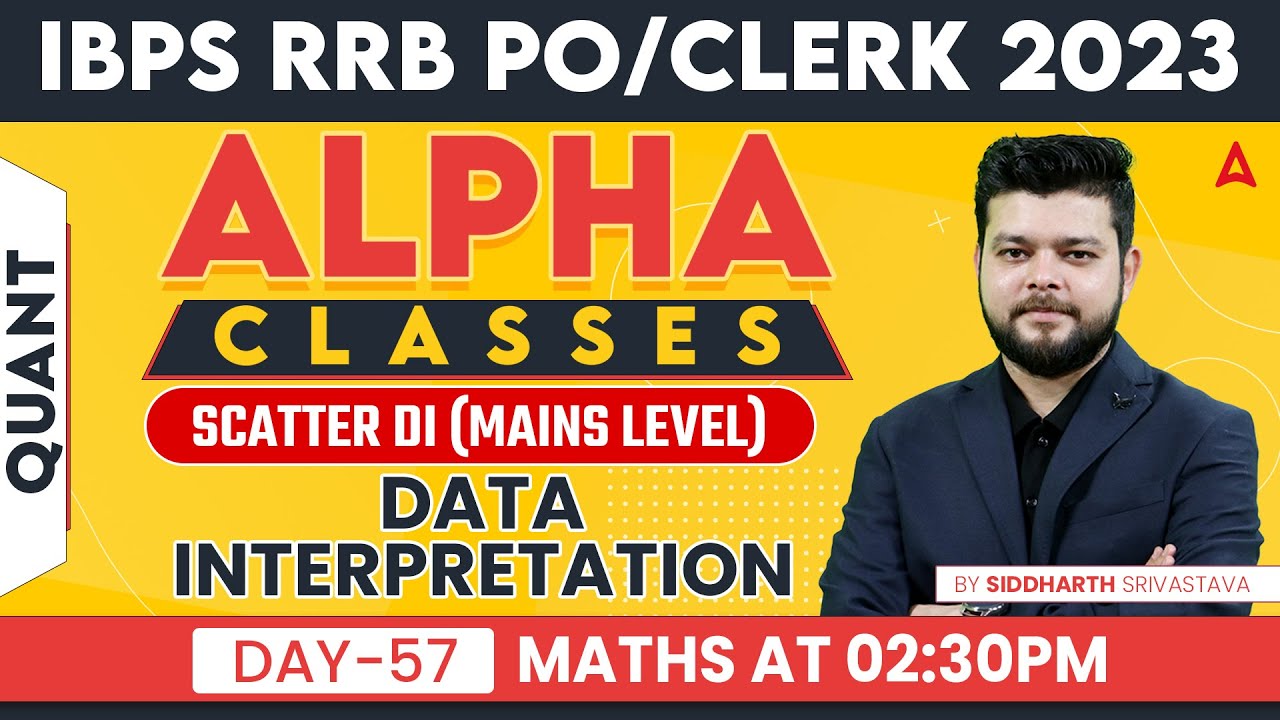 IBPS RRB PO & CLERK 2023 l SCATTER DI MAINS LEVEL Maths by Siddharth ...