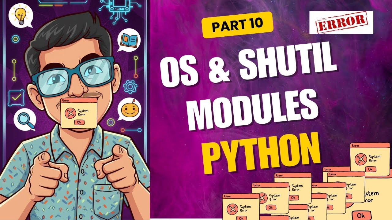 OS and Shutil Modules in #pythonprogramming , ERRORED. !!!! - YouTube