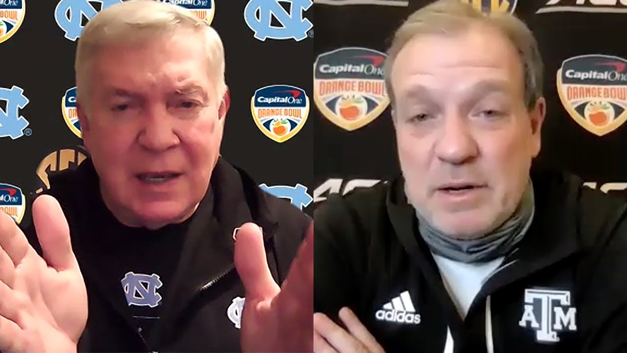 Video: Mack Brown, Jimbo Fisher Pre-Orange Bowl Press Conference