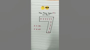 How many seven(7) are here #fun #puzzle #game #shorts #shortfeed