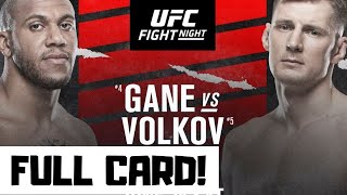 UFC Fight Night Gane vs Volkov Predictions & Full Card Betting Breakdown UFC Vegas 30