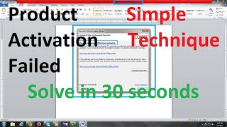 Product Activation Failed | MS Word, Excel Warning Message | Windows Not  Activated | Happy Learning - YouTube