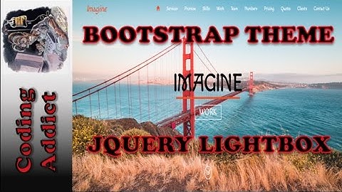 Bootstrap Theme 17 - Jquery Lightbox Magnific Popup