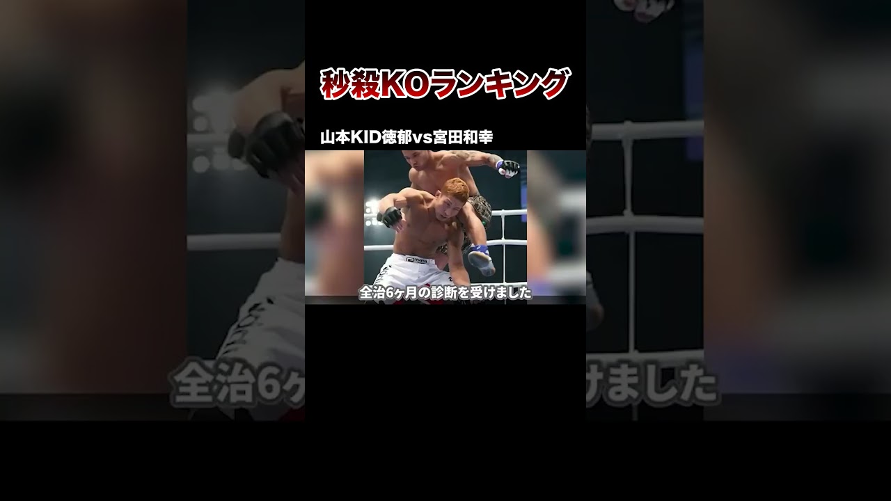 山本KID徳郁vs宮田和幸】秒殺KOランキング #格闘技 #ボクシング