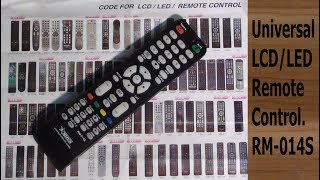 Universal LCD/LED Remote Control.RM-014S#Pro Hack Resimi
