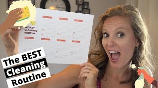 How to Create the BEST CLEANING ROUTINE EVER/My Minimalist Weekly Cleaning Schedule for Busy Moms P5