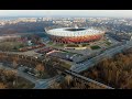 Stadion Narodowy i Most Średnicowy 4K