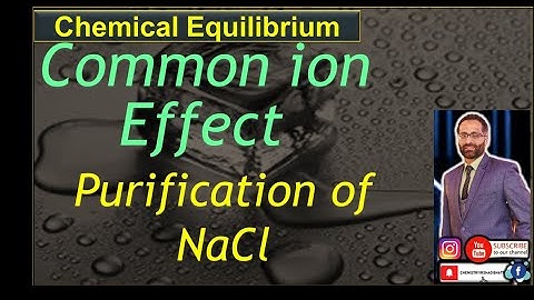 Common ion Effect by Le Chatelier