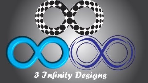 How to make 3 infinity logo designs in CorelDraw | Lens | Halftone