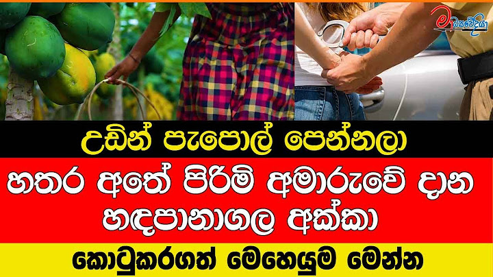 උඩින් පැපොල් පෙන්න හතර අතේ පිරිමි අමාරුවේ දාන හඳපානාගල අක්කා