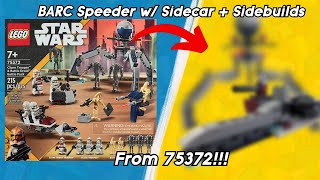 I BUILT a BARC Speeder with Sidecar from 75372 Clone Trooper and Battle Droid Battle Pack!!!