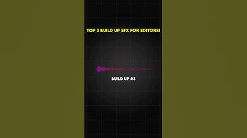 Top 3 Build up SFX for Editors #sfxfree #edit #sounddesign #sfxediting #soundeffects #sfxforedits
