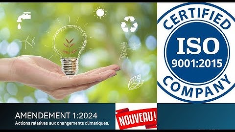 Amendement 1:2024 actions relatives au changements climatiques (Cas pratique en entreprise).
