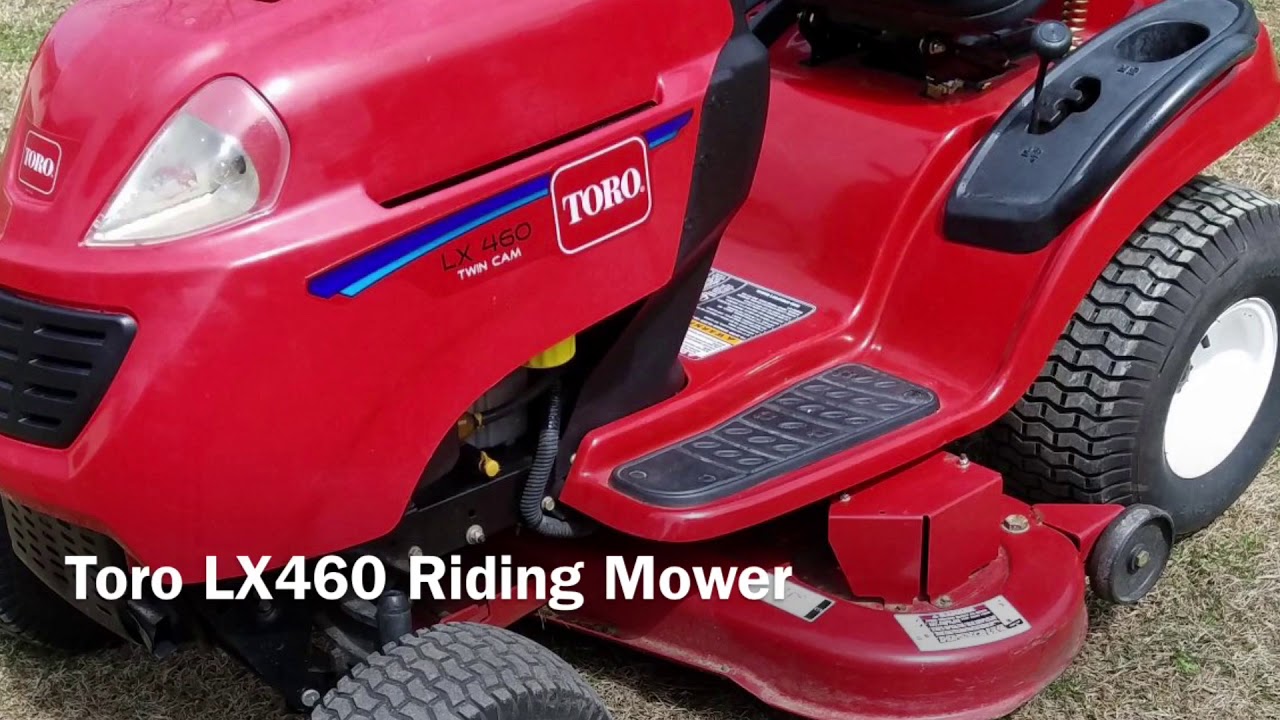 Toro LX460 Riding Mower Demo - YouTube