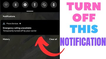 How to Fix Emergency Calling Unavailable Problem  || Turn off this notification