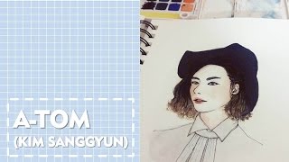 TOPP DOGG A-Tom | Speed Watercolor Painting