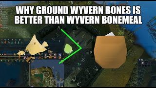 Why ground wyvern bones is better than wyvern bonemeal to make super prayer potion | Runescape 3
