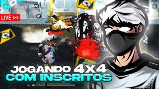 🔥 LIVE FF 🔥 FREE FIRE AO VIVO 6X6 + 4X4 INSCRITOS 🔥 SALA PERSONALIZADA 🔥 JOGANDO COM INSCRITO ?