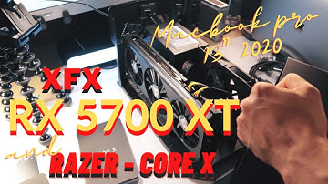 RX 5700 XT EGPU on a MacBook Pro 13" 2020 | FREAKING FAST! | Razer Core X