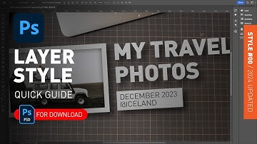 How to add Layer Style in Photoshop - Fast Basic Guide + PSD File Demonstrated