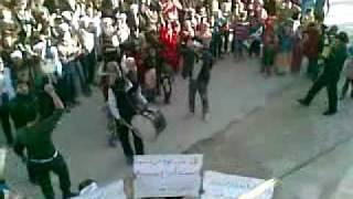 ادلب - ركايا سجنة مظاهرة نصرة لحمص 5-2-2012 احد الغضب
