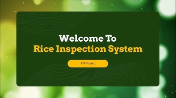 Rice Inspection System | CDC