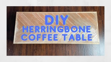 Staining DIY Herringbone Coffee Table (Quick Clip)
