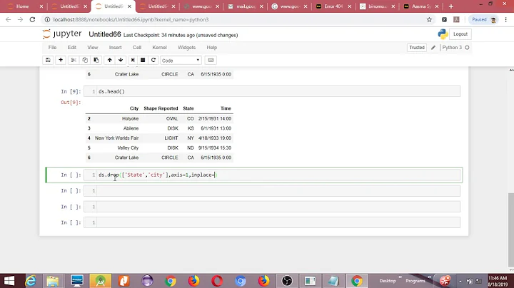 Dropping multiple columns from a dataframe