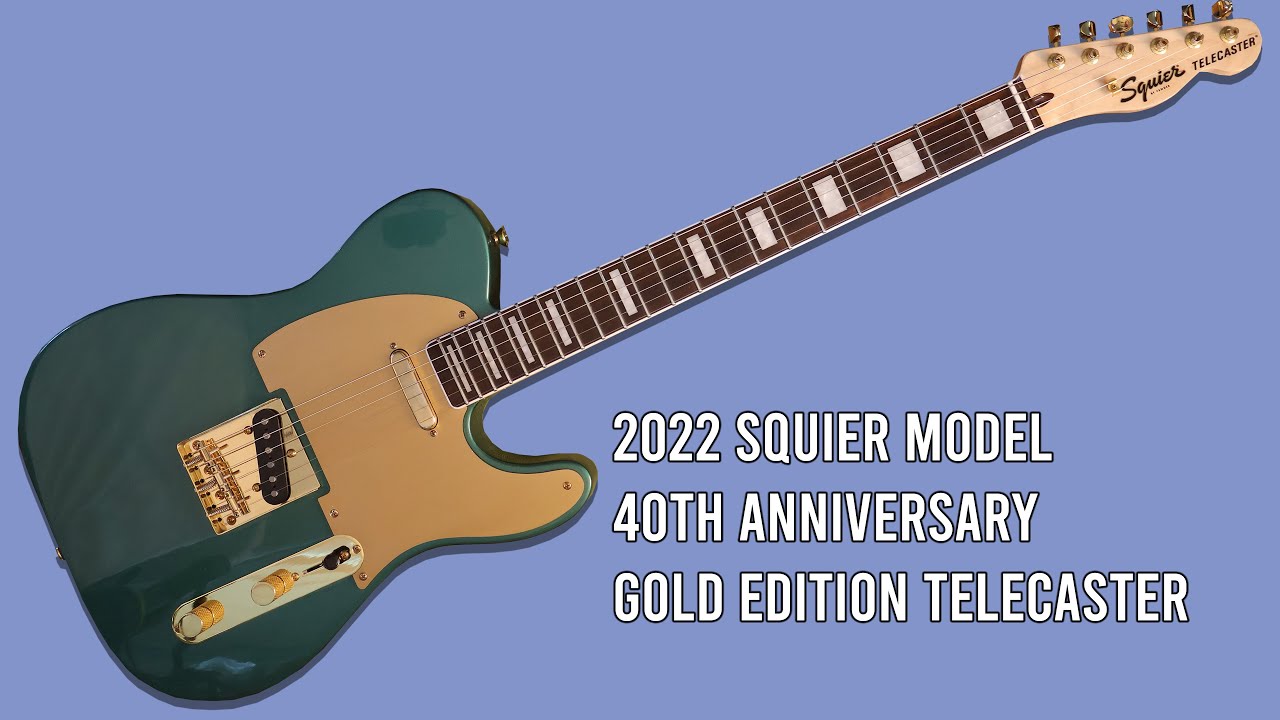 ギター squier by fender 40th telecaster Squier Model 40th Anniversary Gold Edition Telecaster #guitar