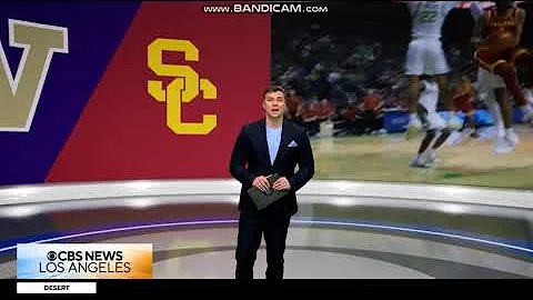 KCAL 9 CBS L.A. "Sports Central" Saturday Night open December 6, 2025