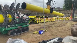 630mm-355mm #TocDem #PushPro Pipe Handler Pusher. #NGN #NorthernGasNetworks job in Bradford UK.