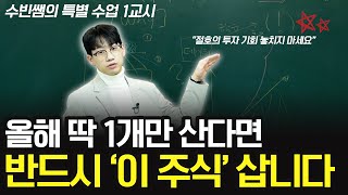 올해 딱 1개만 산다면 저는 반드시 '이 주식' 살겁니다. 절호의 투자 기회입니다 (24년 투자, 구조적 성장주)