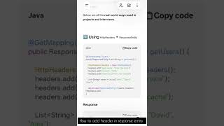 Java Interview 2026 🔥 How to Add HTTP Headers in Spring ResponseEntity